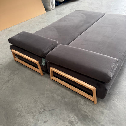 John Lewis Duplet Daybed Velvet Charcoal