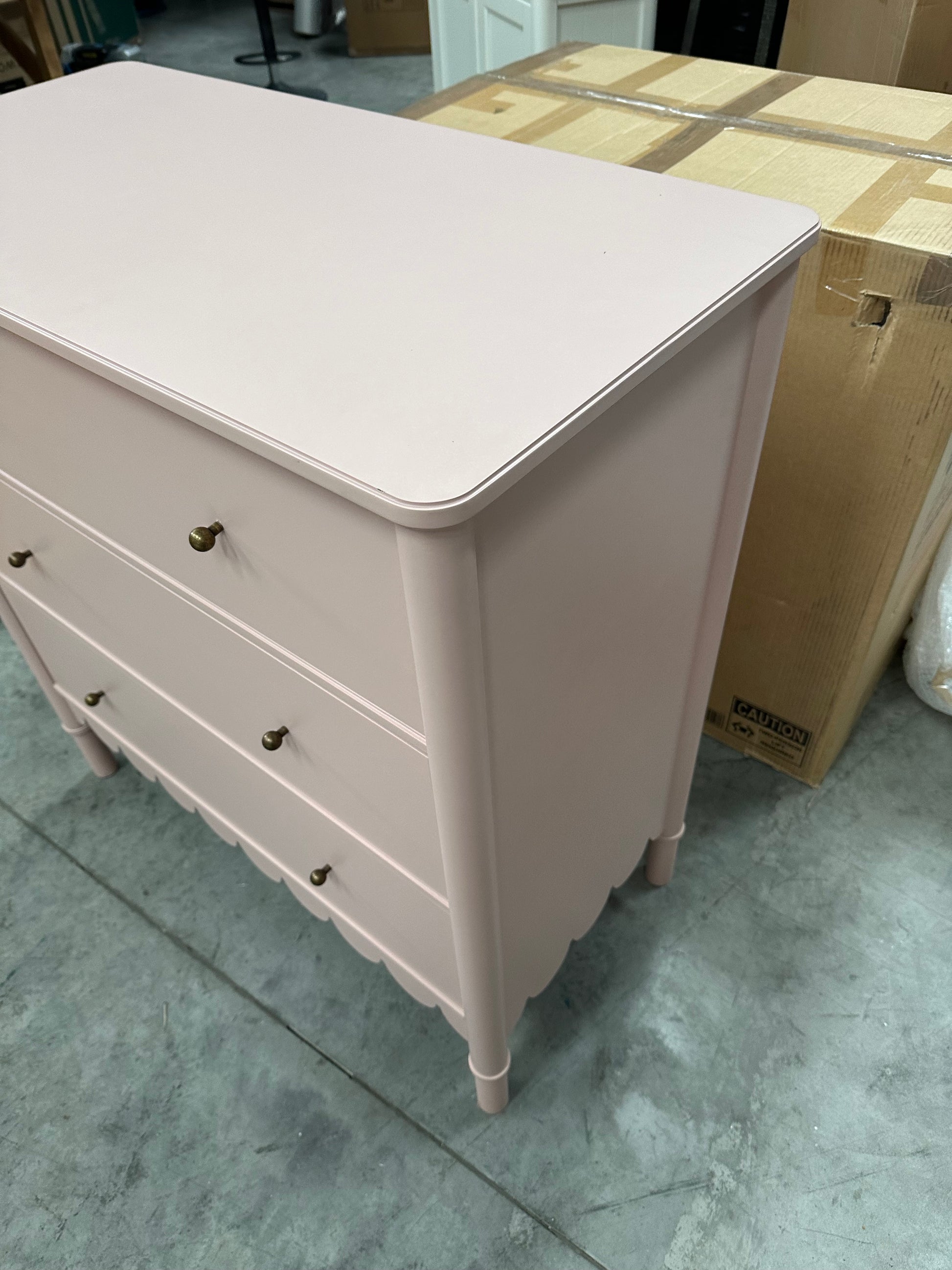 John Lewis Chest of Drawer Hem 3 Drawer Chest Blush