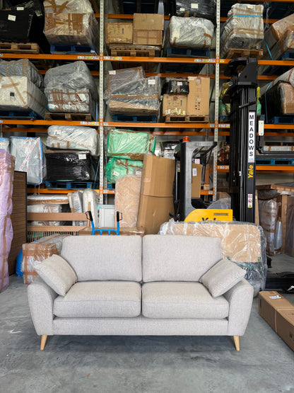 John Lewis Ambleside Large 3 Seater Sofa, Light Leg, Textured Weave Natural