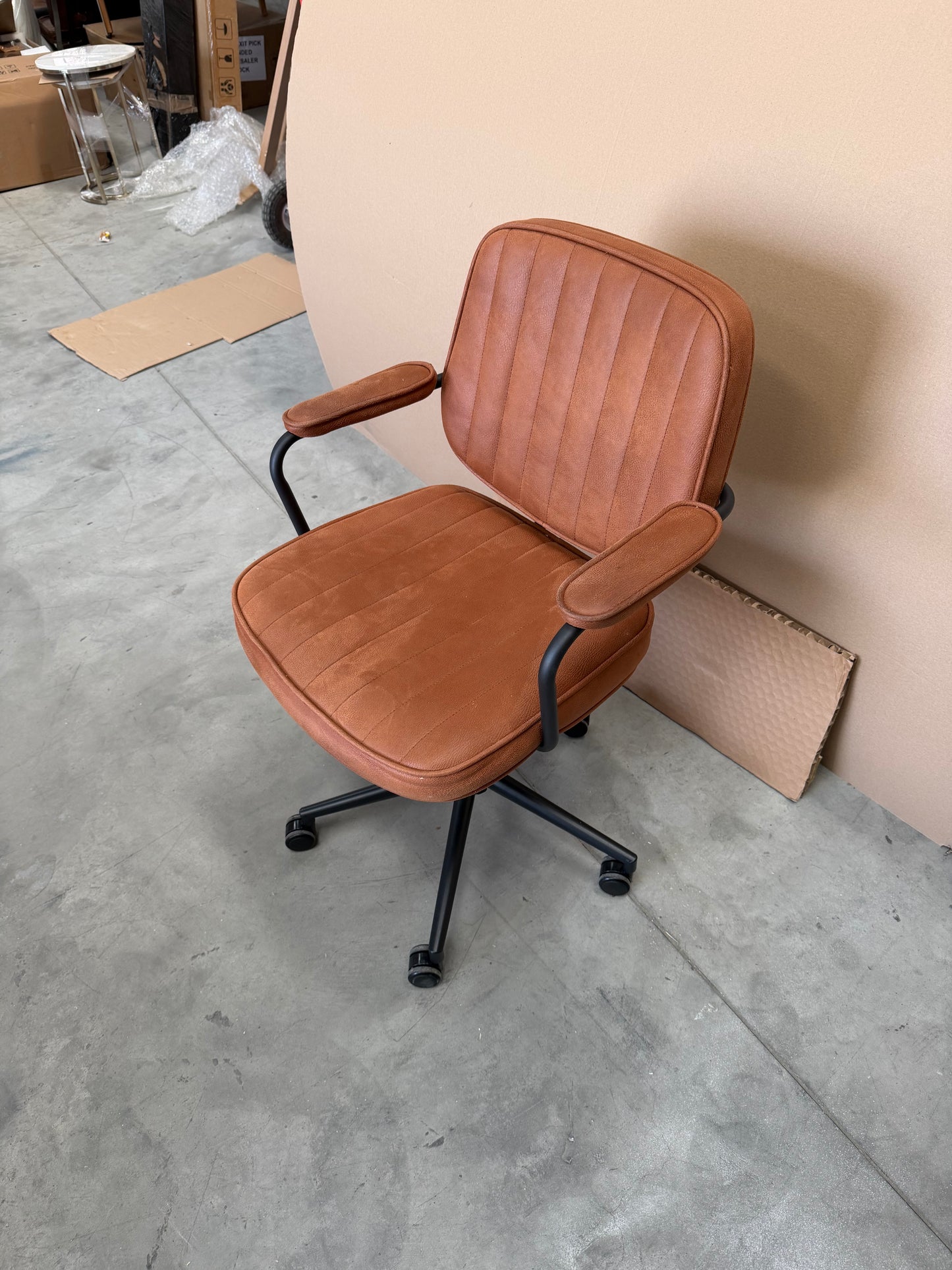 John Lewis Rowley Office Chair Whisky Brown