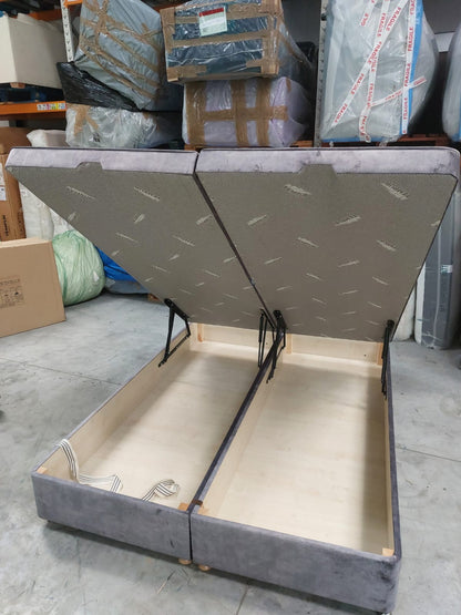 TEMPUR® Suffolk Ottoman Bed, King Size, Armour