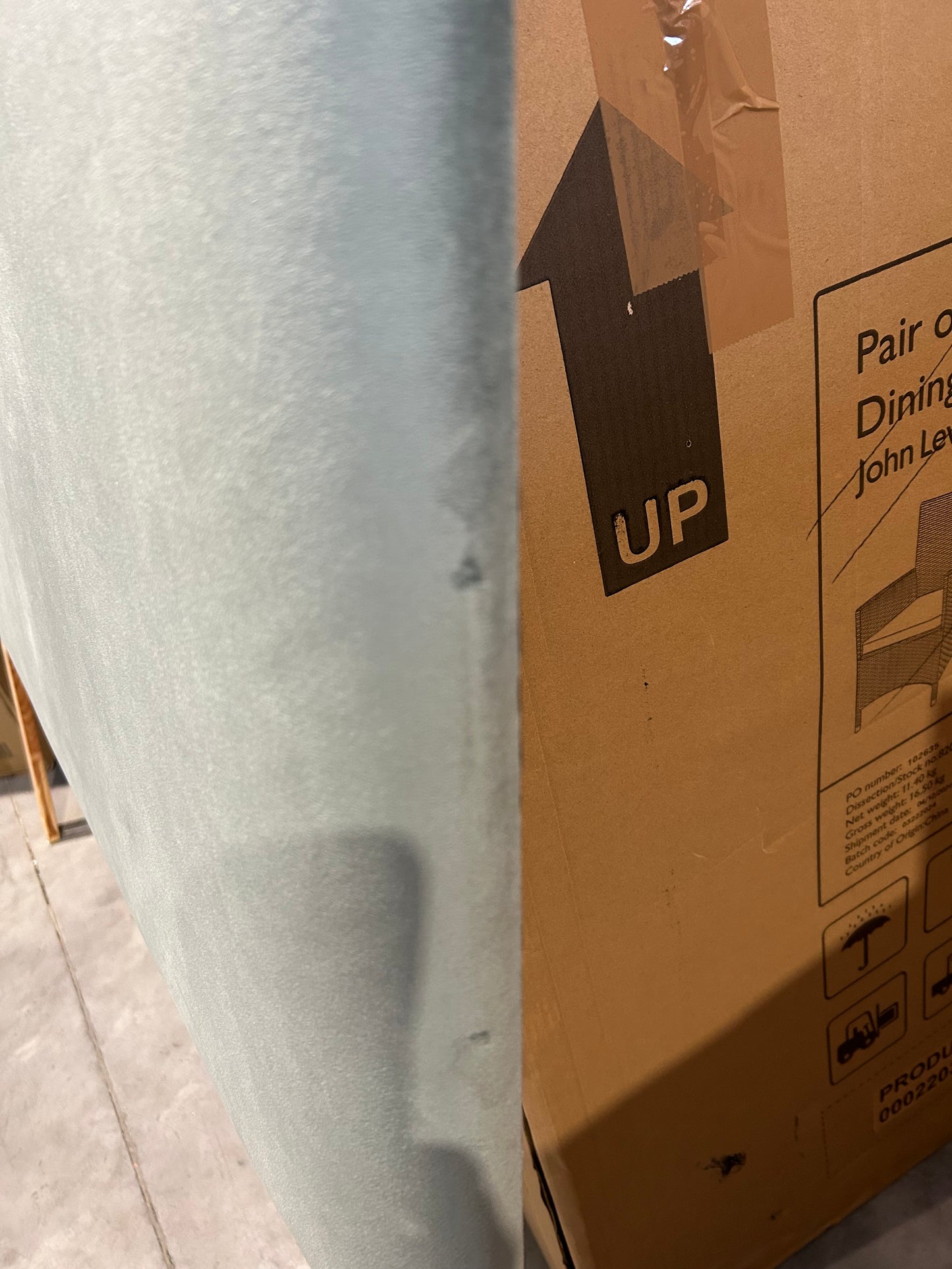 Sonning Upholstered Headboard, King Size, Deep Velvet Eau De Nil