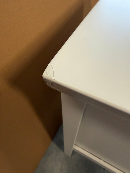 John Lewis Wilton 2 Drawer Bedside Storage Cabinet, Linen