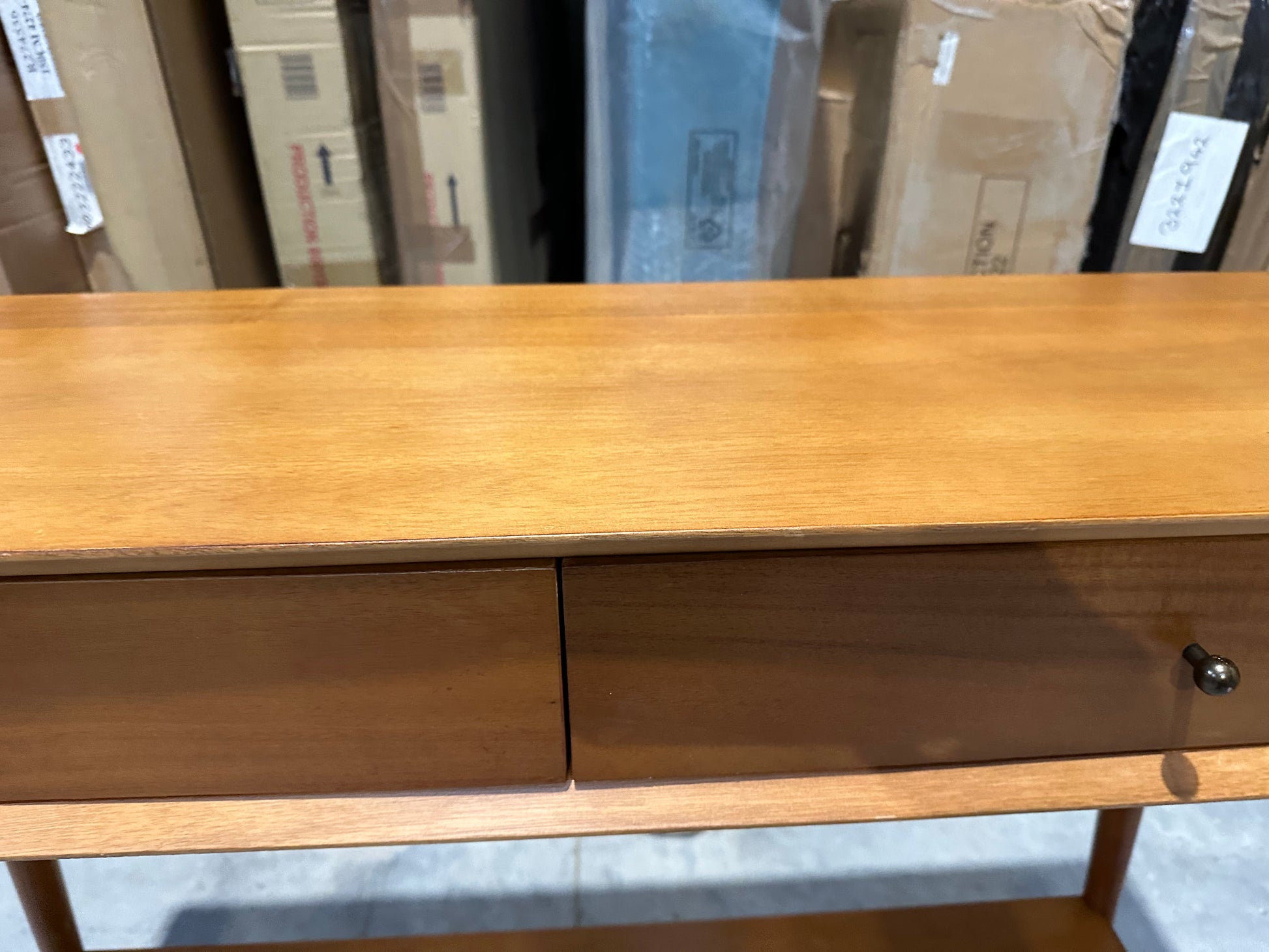 West Elm Mid-Century Wood Console Table, Acorn