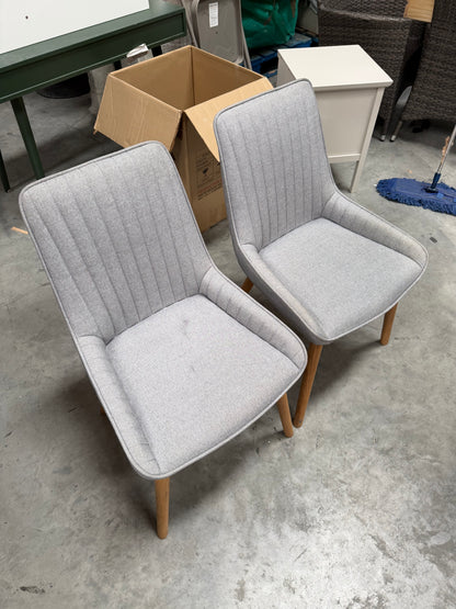 John Lewis Toronto Side Dining Chairs, Set of 2, Grey