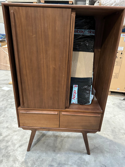 John Lewis Cara 2 Door,2 Drawer Highboard, American Black Walnut