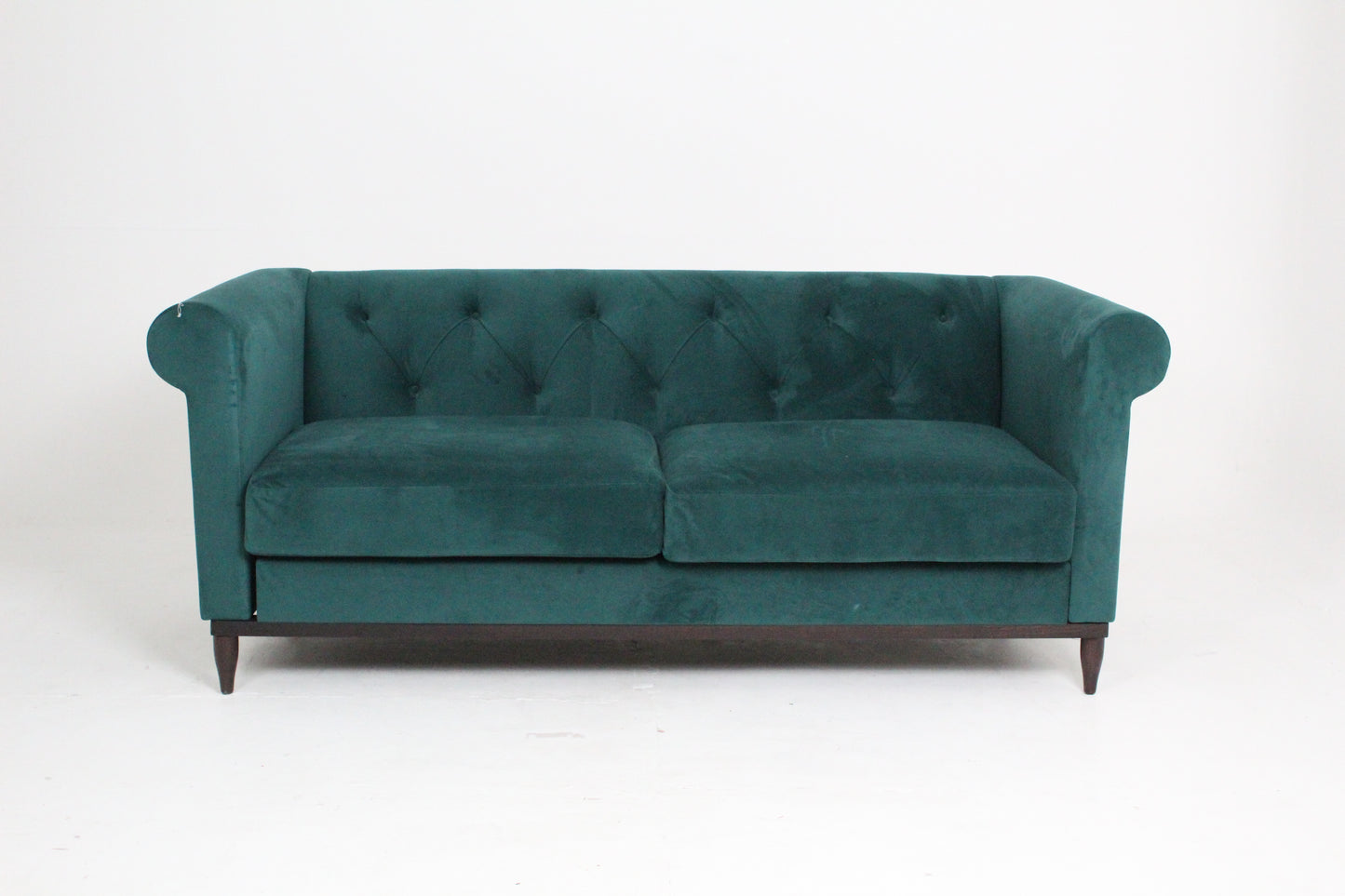 Swyft Velvet 3 Seater Sofa Kingfisher Teal Model 09 Ex - Display