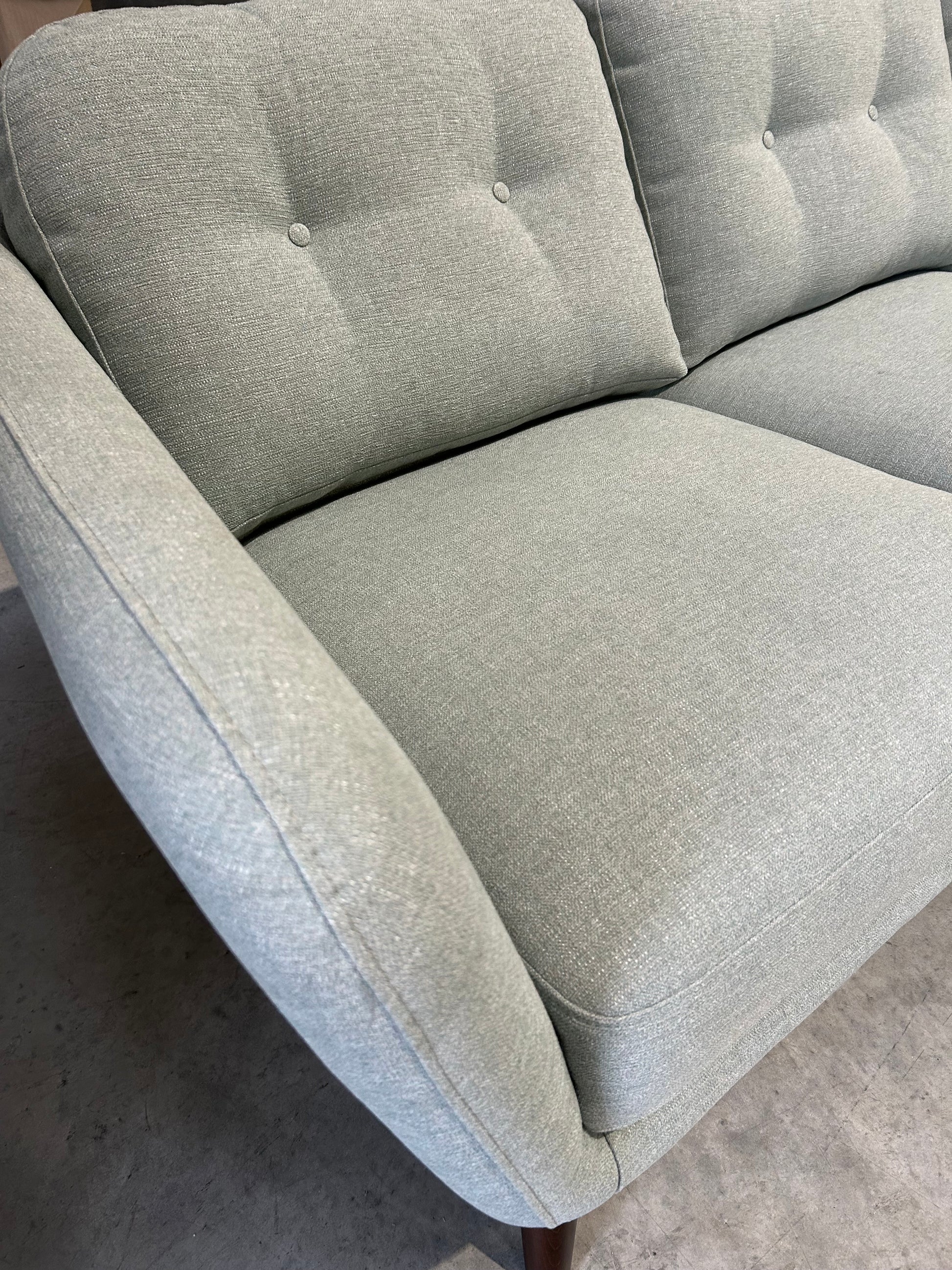 John Lewis Arlo RHF Chaise Sofa Dark Leg Duck Egg Matilda