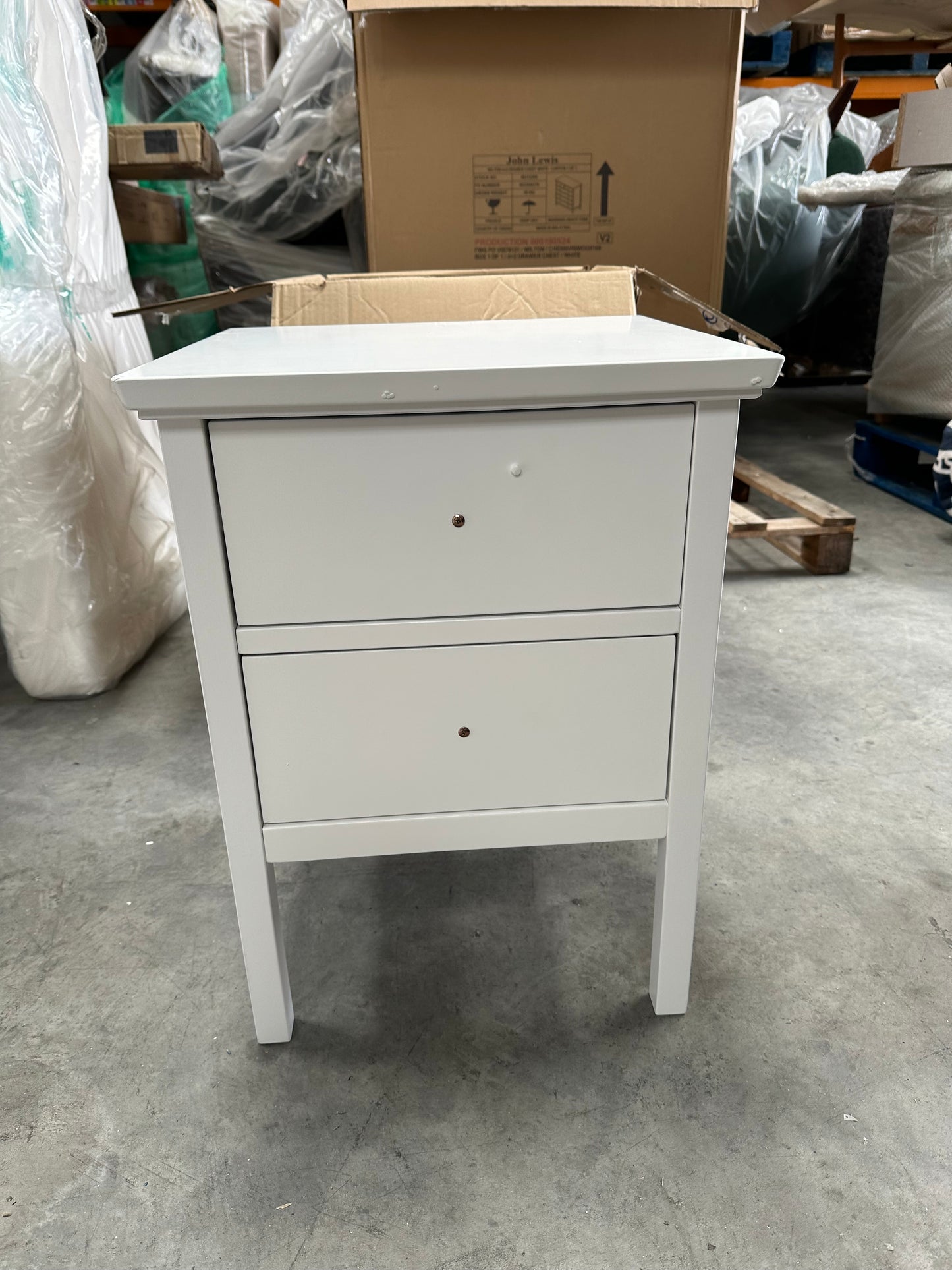 John Lewis Wilton 2 Drawer Bedside Cabinet