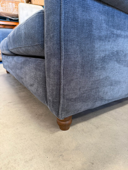 John Lewis Camber Double Sofa Bed, Dark Leg Aquaclean Titan Navy