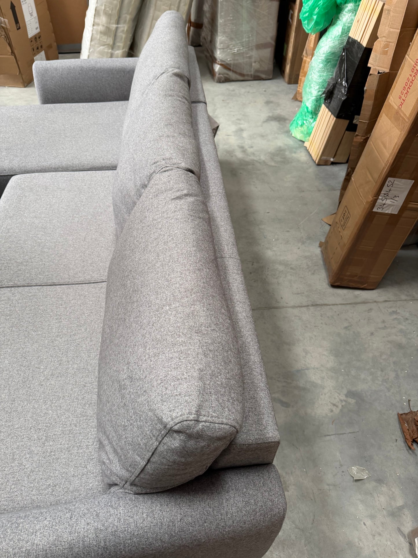 John Lewis Sofa Bed with Storage Sansa Splayed Arm in Tweed