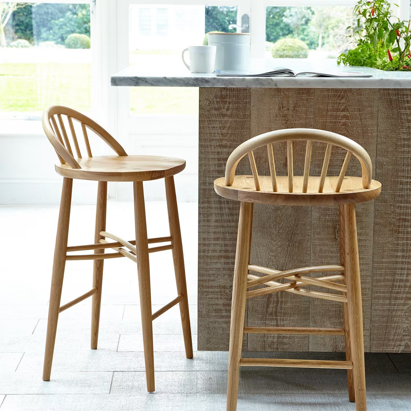 ercol for John Lewis Shalstone Bar Stool, Oak