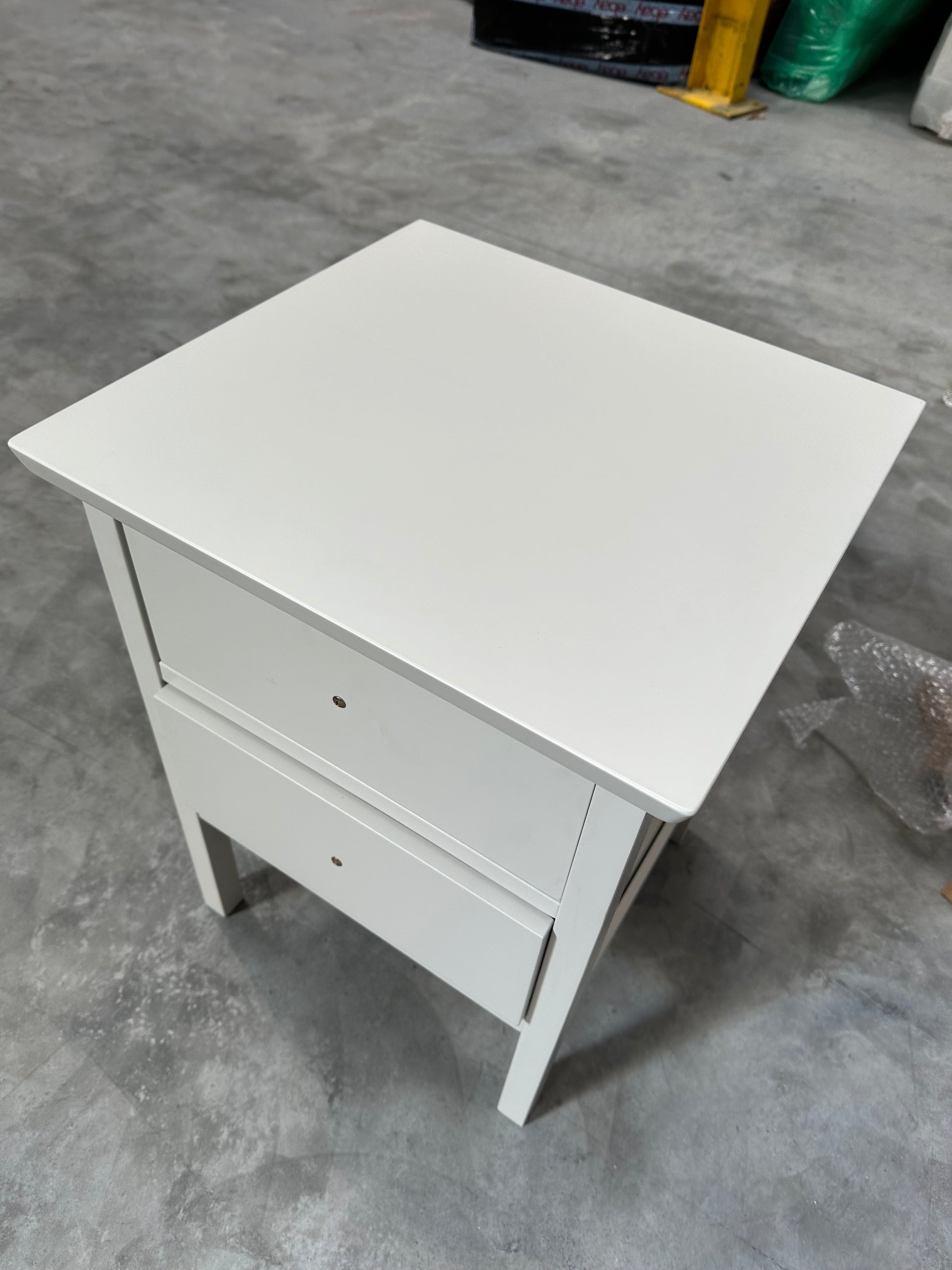 John Lewis ANYDAY Wilton 2 Drawer Bedside Cabinet, Linen