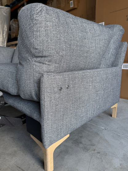John Lewis Sofa Power Recliner Java Medium 2 Seater Storm Grey Easy Clean