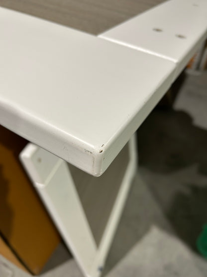 John Lewis & Partners Dual Tone Cot Bed Grey White