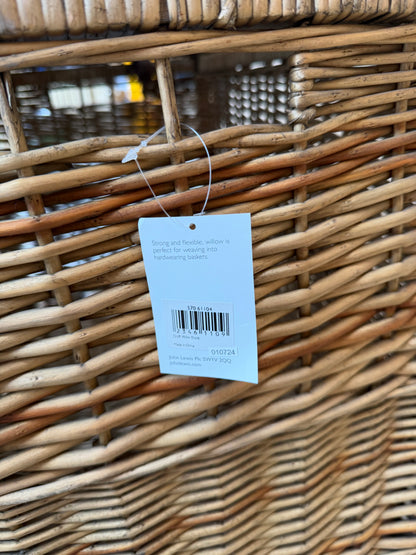 John Lewis Modern Country Woven with Leather Strap, Natural