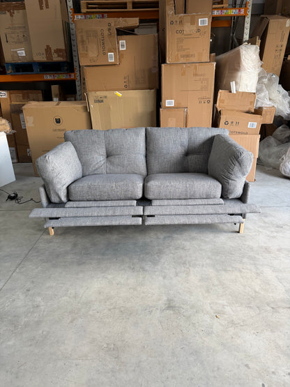 John Lewis Sofa Power Recliner Java Medium 2 Seater Storm Grey Easy Clean