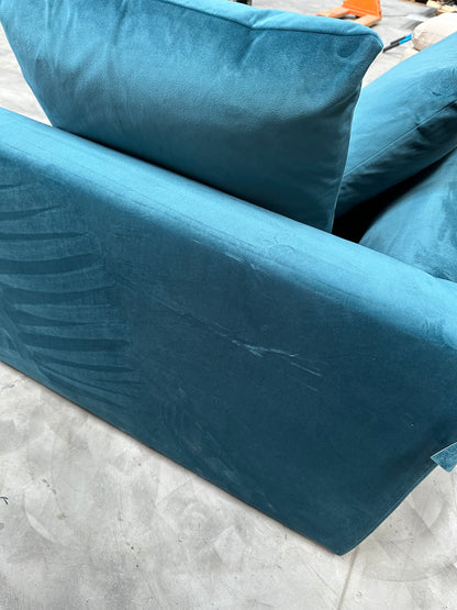 John Lewis Tokyo RHF Grand Modular Arm Unit In Velvet Teal