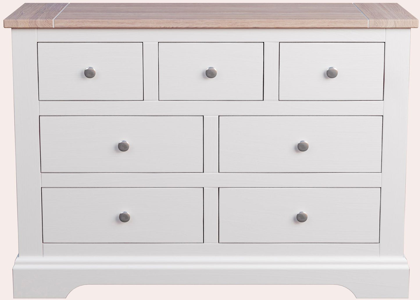 Laura Ashley Dorset White 3+4 Drawer Chest