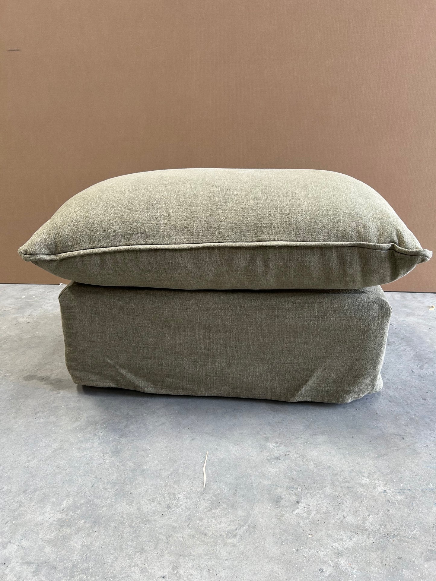 John Lewis x Sophie Conran Cocobella Footstool, Light Leg, Boho Parchment