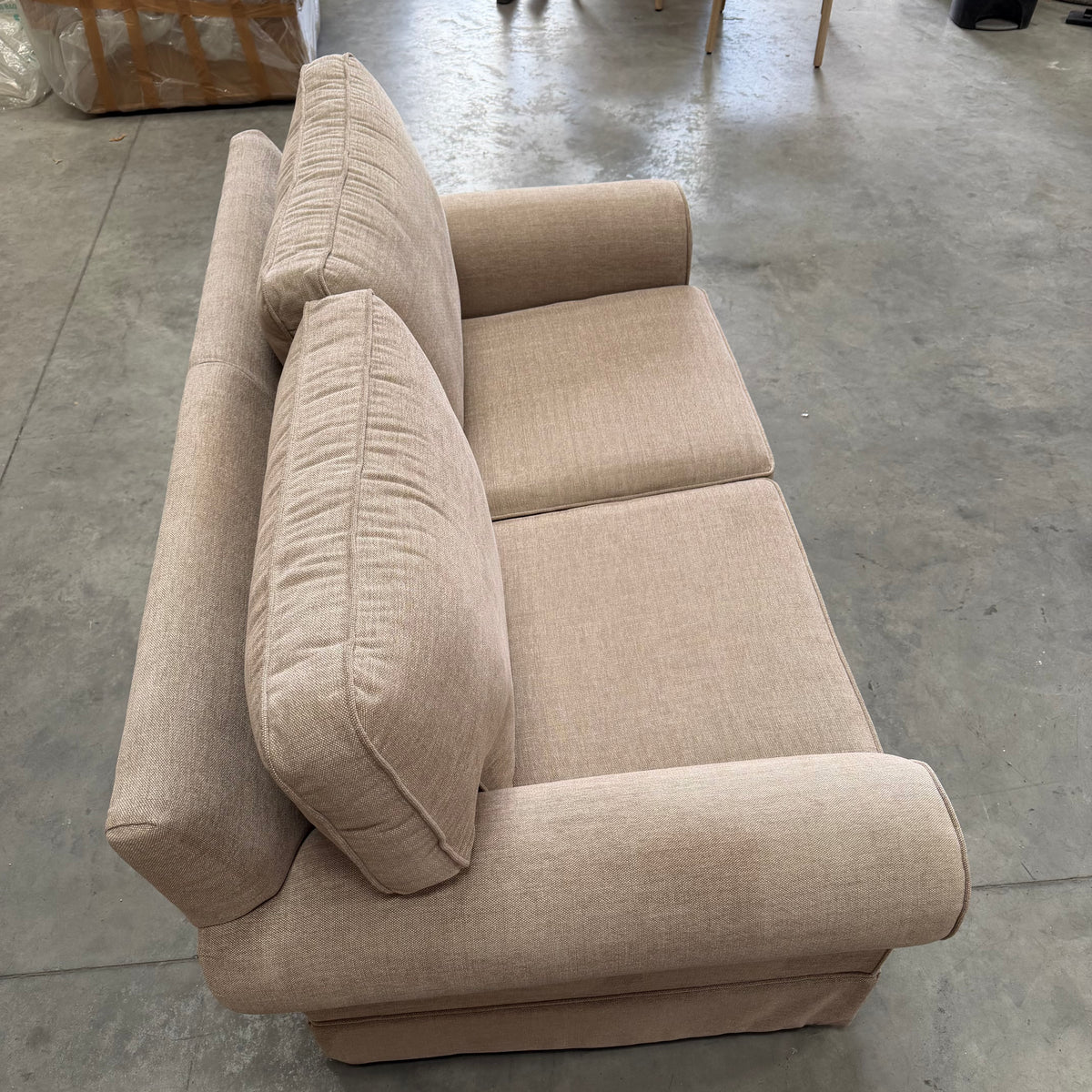 John Lewis Padstow II Medium 2 Seater Sofa Chunky Chenille Natural