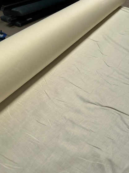 John Lewis Premium Cotton Curtain Lining Fabric, Cream 65 meters left on roll