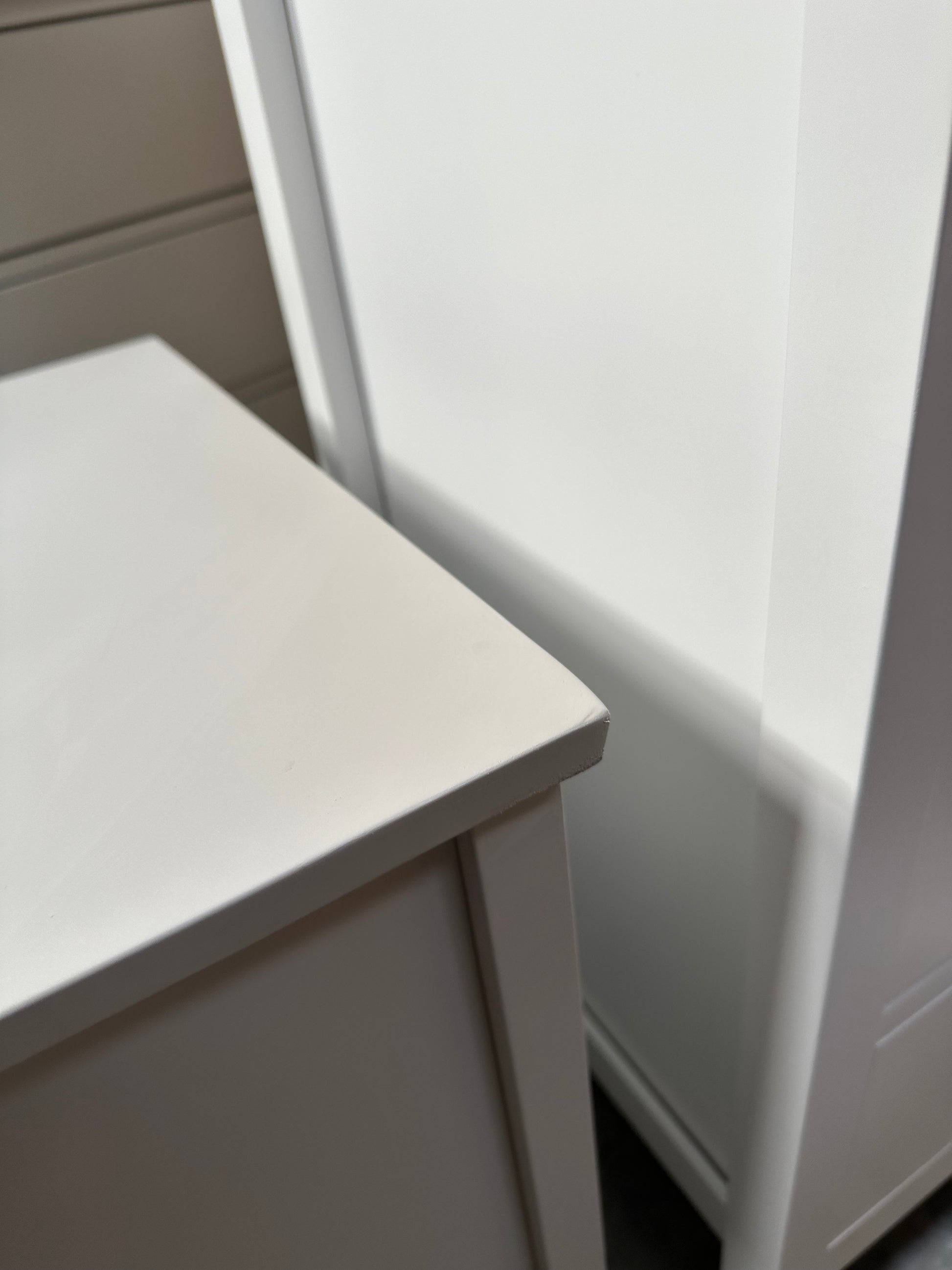 John Lewis Wilton 2 Drawer Bedside Cabinet, Linen
