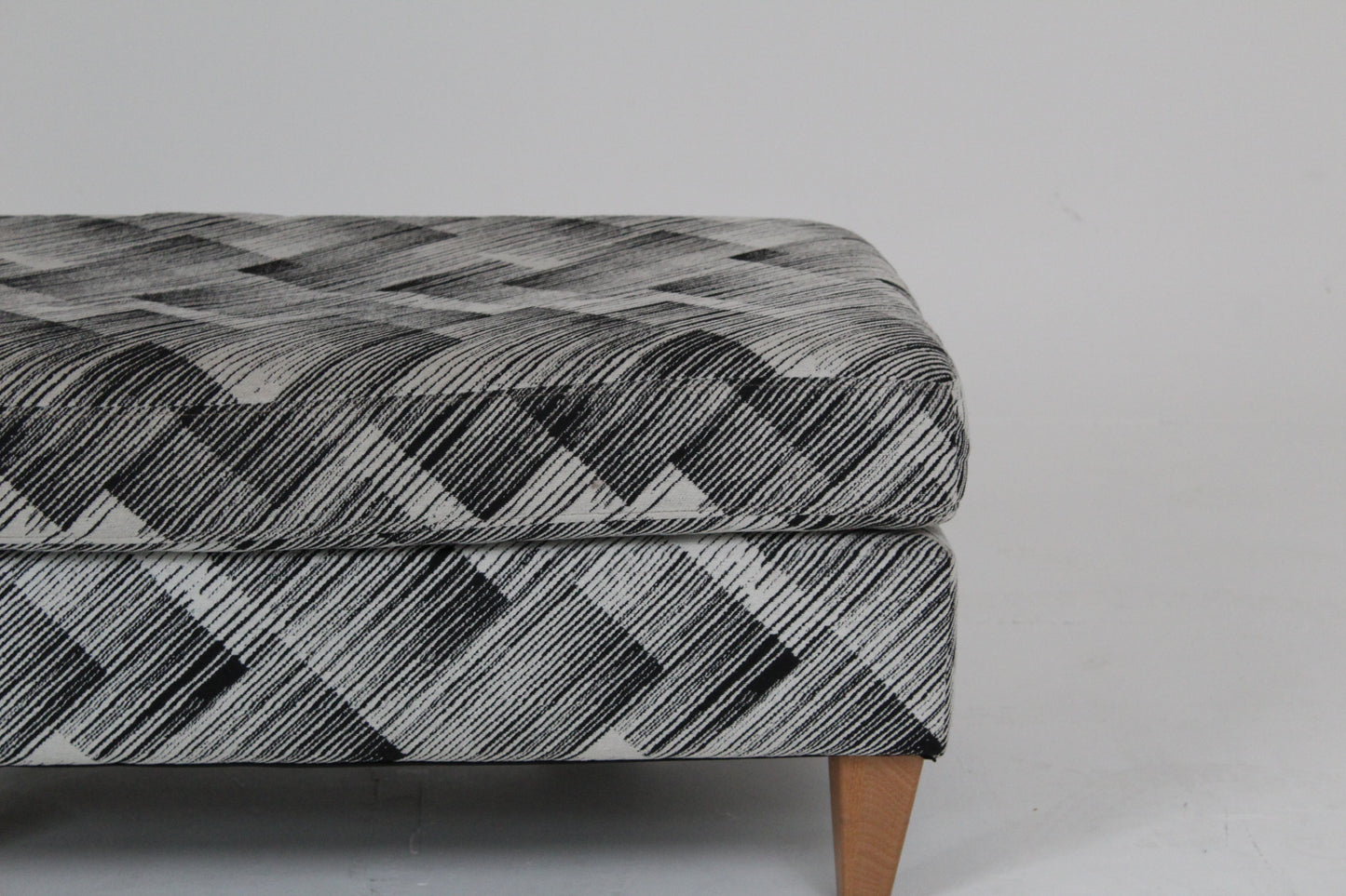 John Lewis Bailey II Footstool in a Bespoke Fabric Pattern