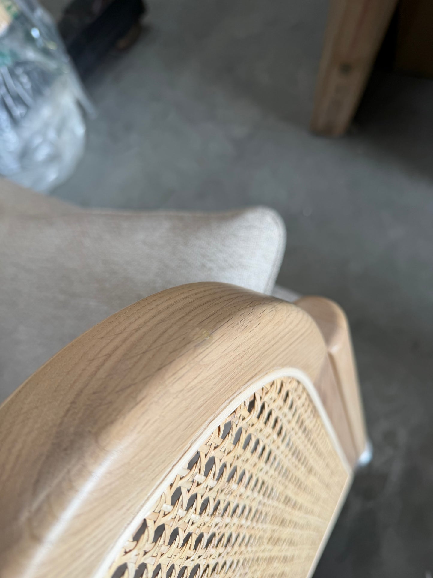 John Lewis Rattan Bed Frame, King Size, Oak