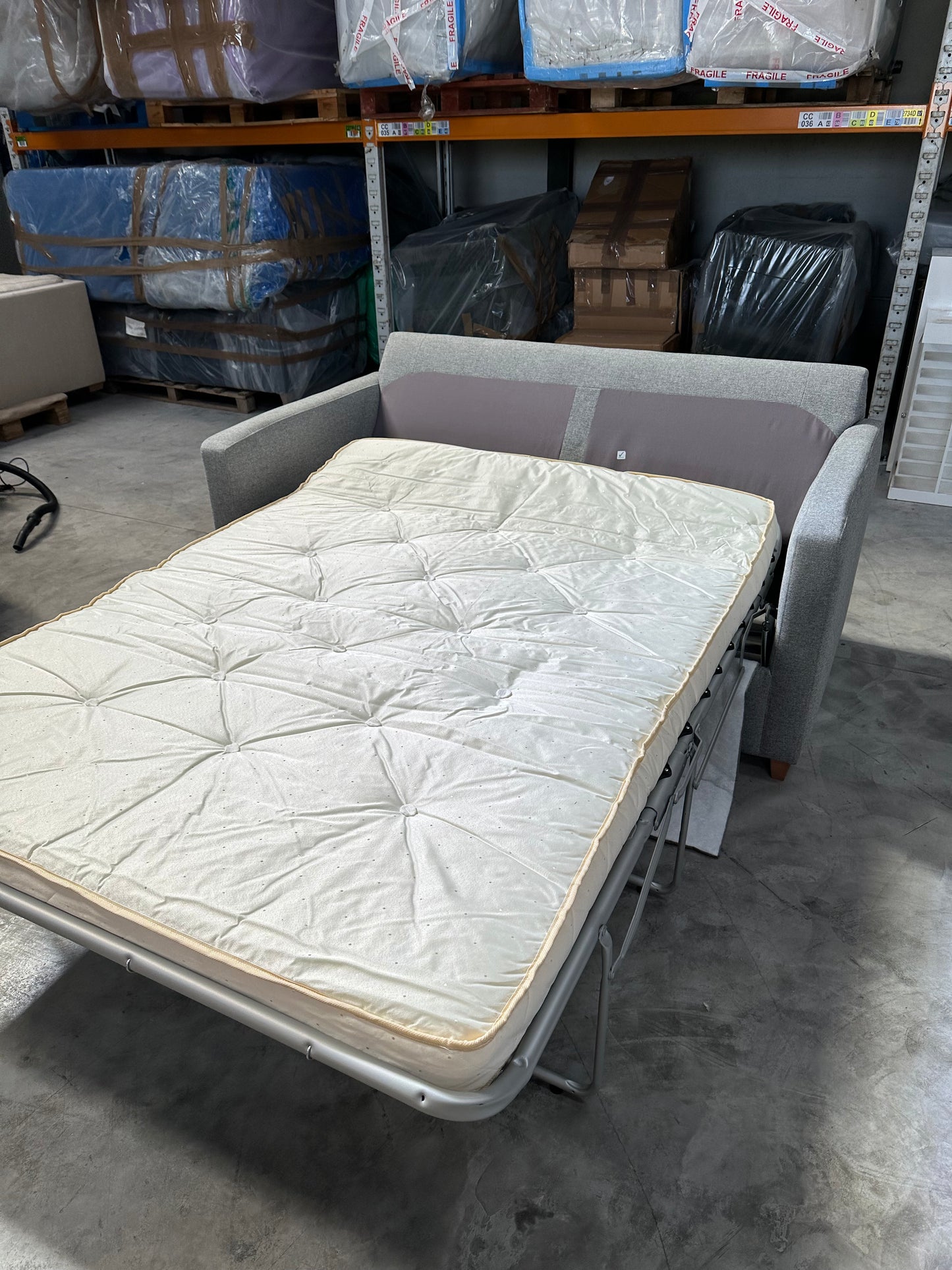 John Lewis Bailey II Double Sofabed Grey Aquaclean Connie