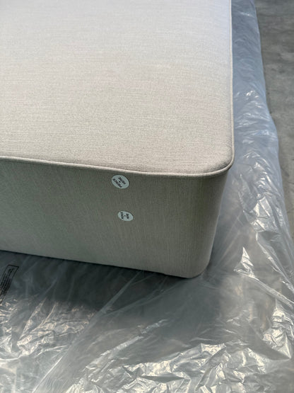 John Lewis Pocket Sprung 4 Drawer Storage Divan Base, Super King Size, Cotton Effect Beige