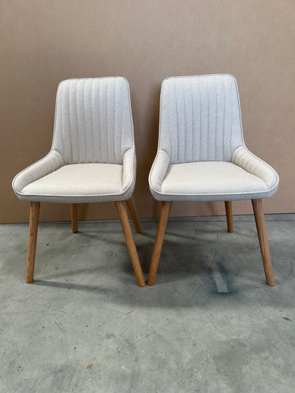John Lewis Toronto Side Dining Chairs, Set of 2, Natural