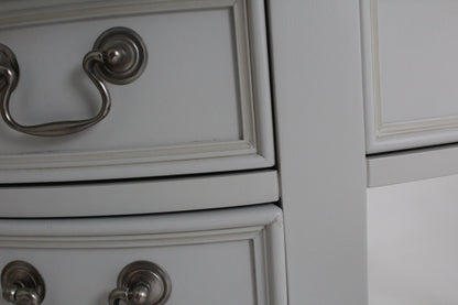 Laura Ashley Clifton Dressing Table and Stool Set, Grey 