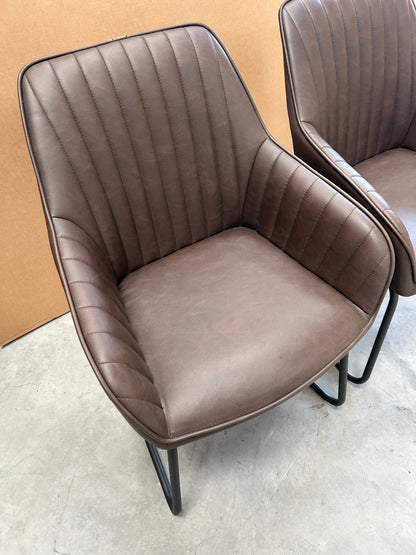 John Lewis Brooks II Side Dining Chairs, Set of 2, Mocha