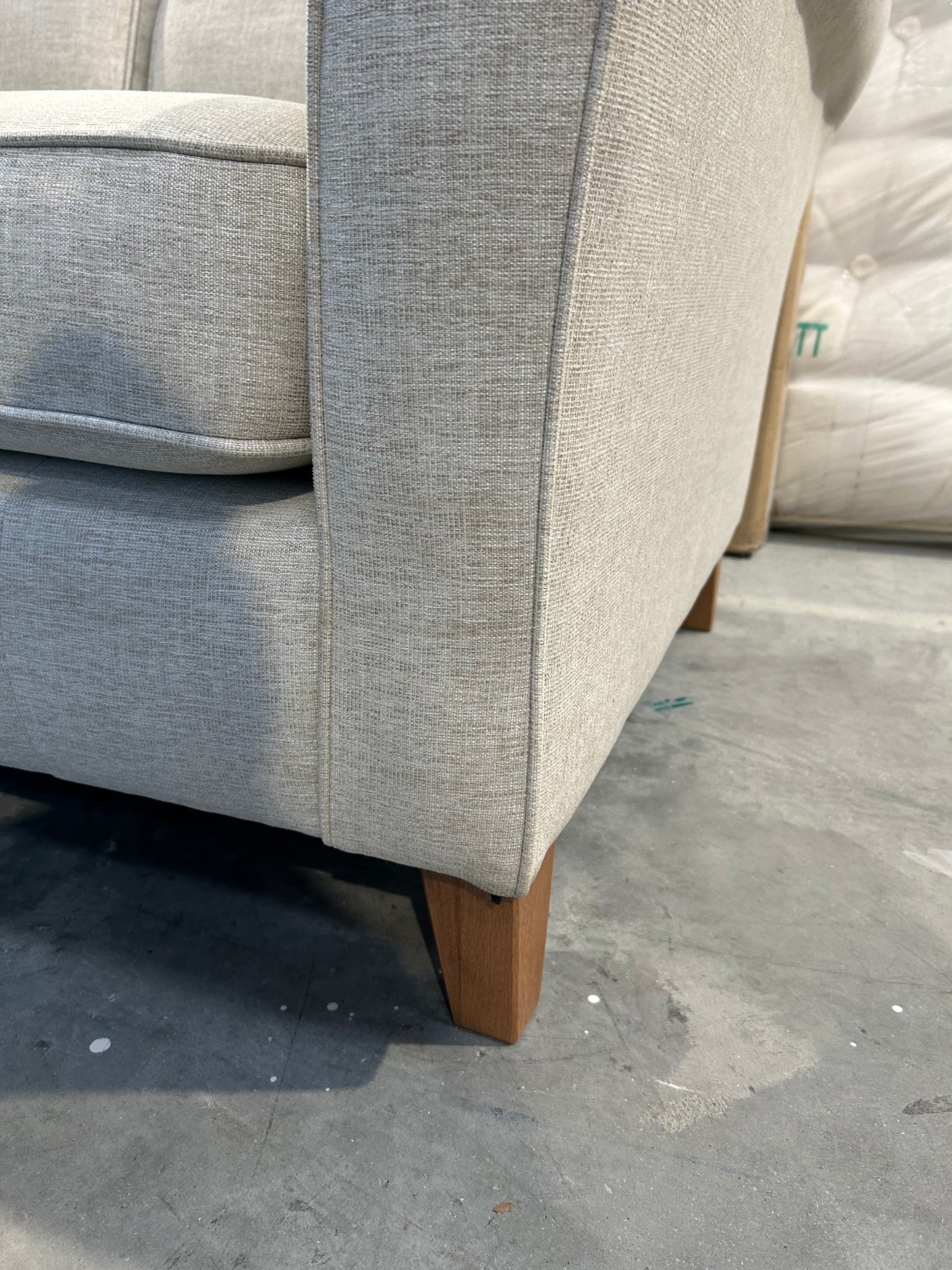 John Lewis Charlotte II Small 2 Seater Sofa Aquaclean Aston Natural