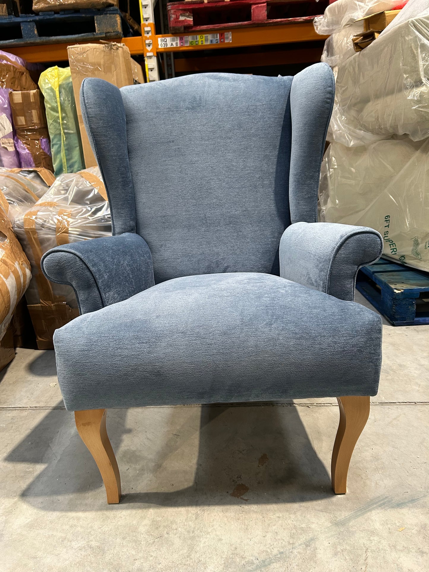 John Lewis Shaftesbury Armchair Aquaclean Titan Blue Parker Knoll
