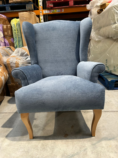 John Lewis Shaftesbury Armchair Aquaclean Titan Blue Parker Knoll