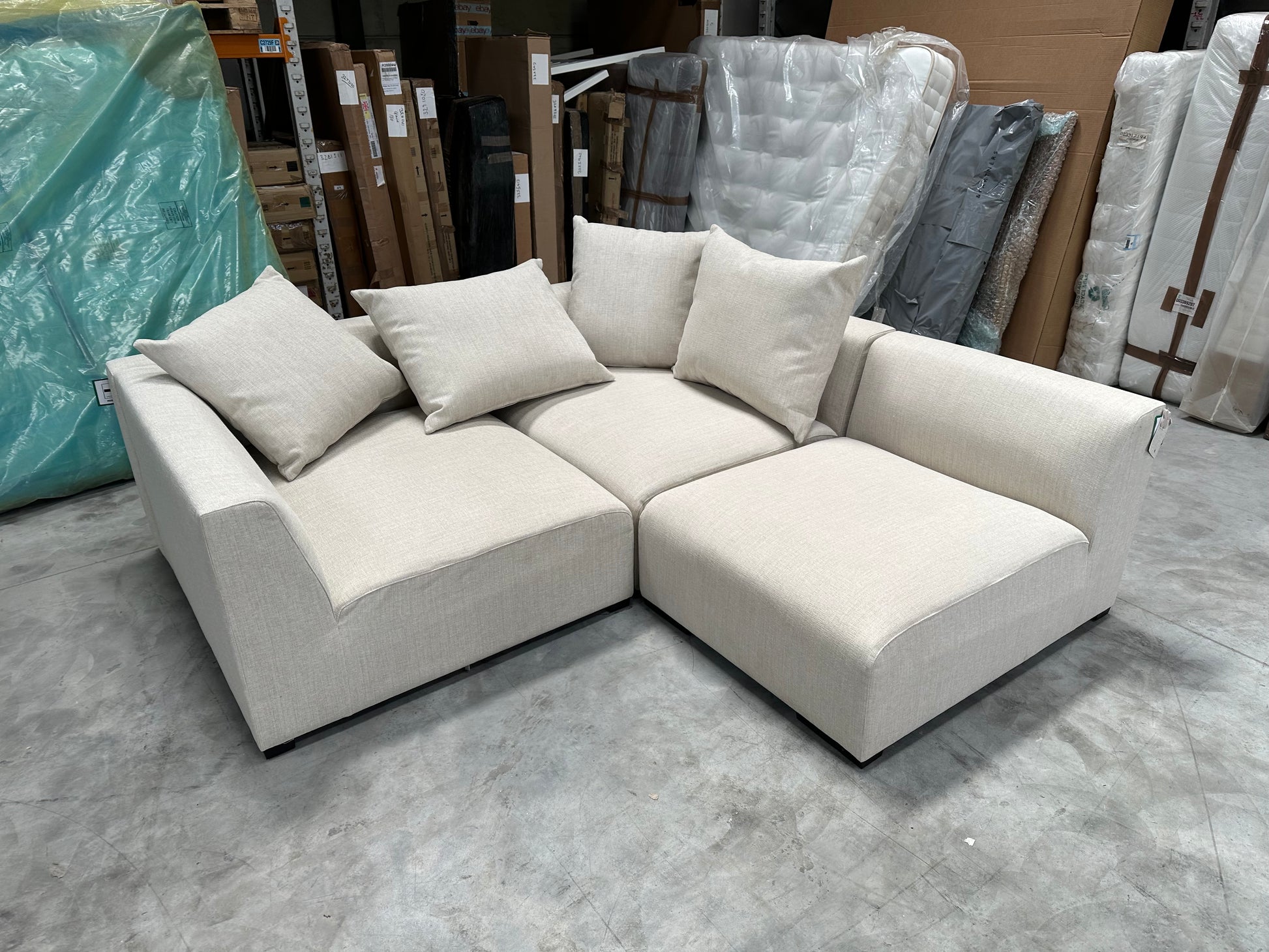 John Lewis Tokyo Medium RHF Corner Group Aquaclean Connie Natural