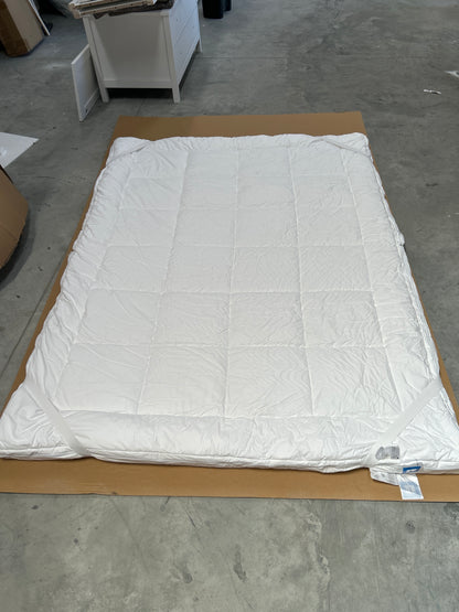 John Lewis Specialist Synthetic Luxury Memory Foam Mattress Topper, White Ivory, King Size - LIST