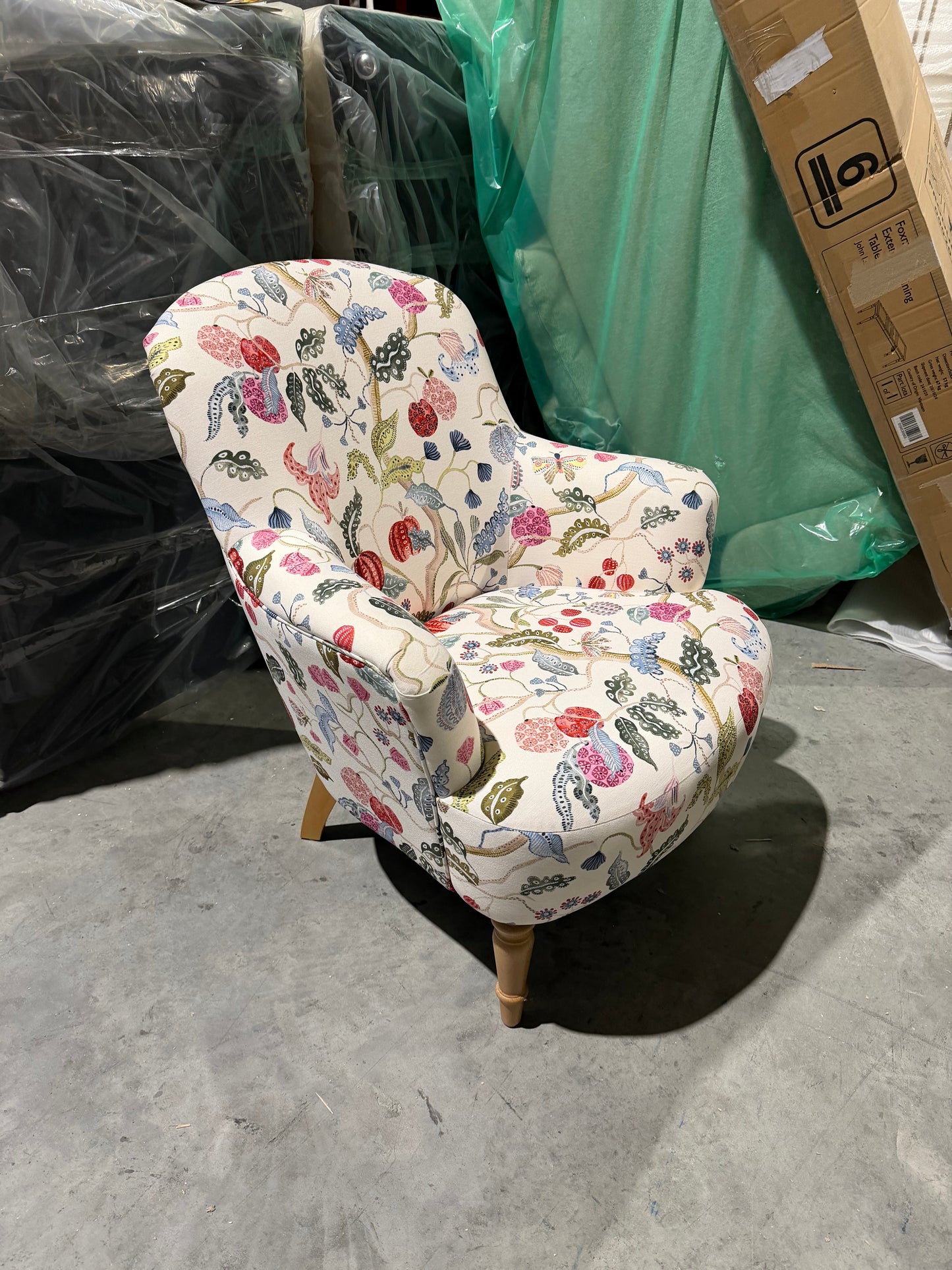 John Lewis Fireside Low Back Armchair, Light Leg