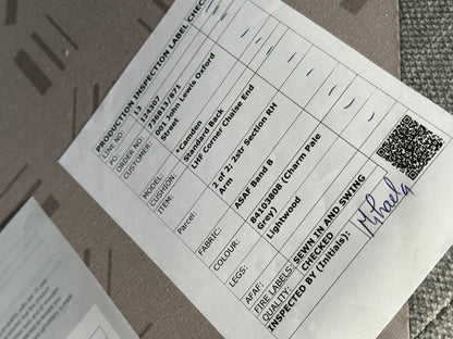 John Lewis Camden 5+ Seater LHF Corner End Chaise In Charm Pale Grey