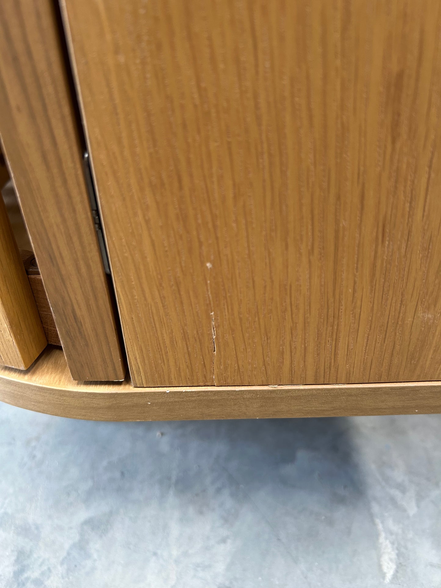 John Lewis Slatted 2 Door Cabinet, Natural