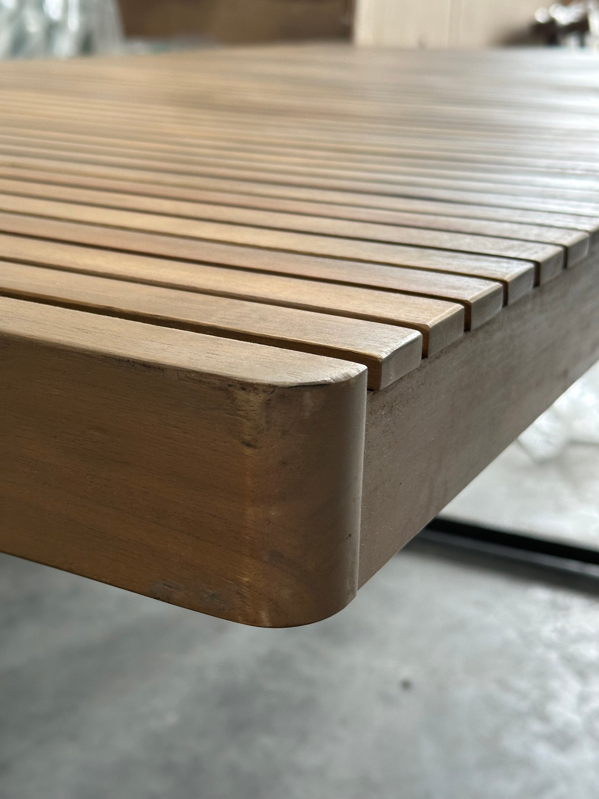 John Lewis Mona Rectangular Garden Dining Table, 175cm (Acacia Wood), Natural