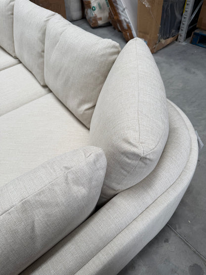 John Lewis Harbour Corner Sofa, Light Leg, Aquaclean Matilda Natural