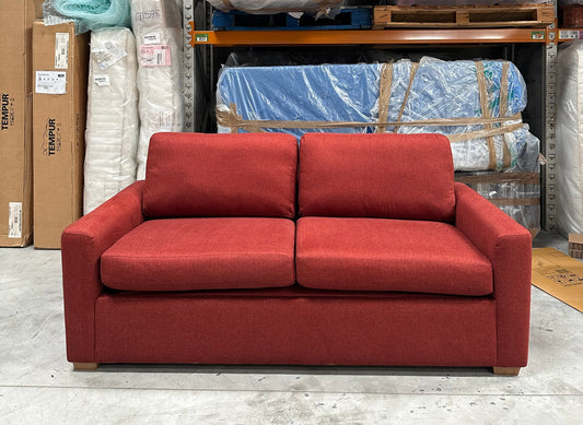 John Lewis Oliver II Sofa Bed Brushed Tweed Red