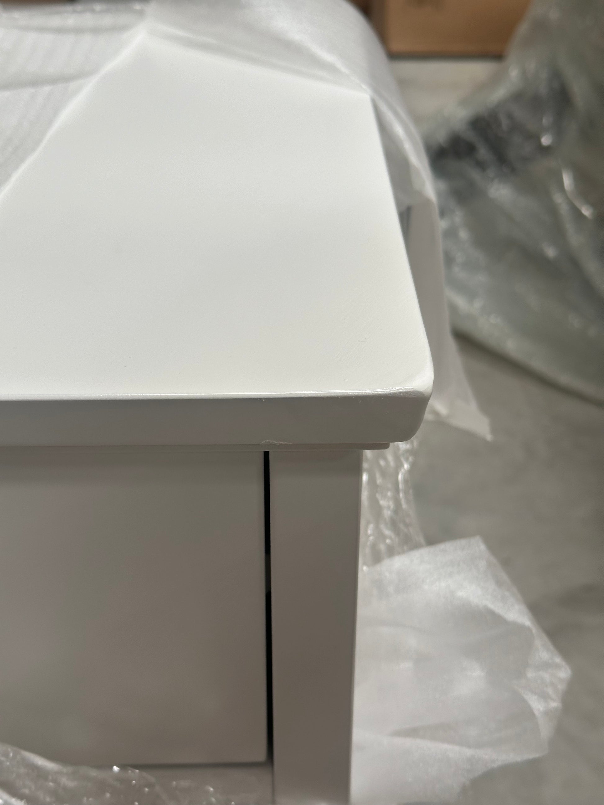 John Lewis Wilton 2 Drawer Bedside Cabinet White
