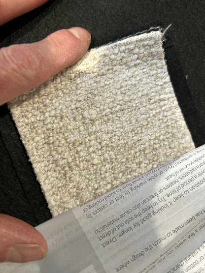 John Lewis Flow RHF Chaise End Sofa Easy Clean Soft Boucle Natural