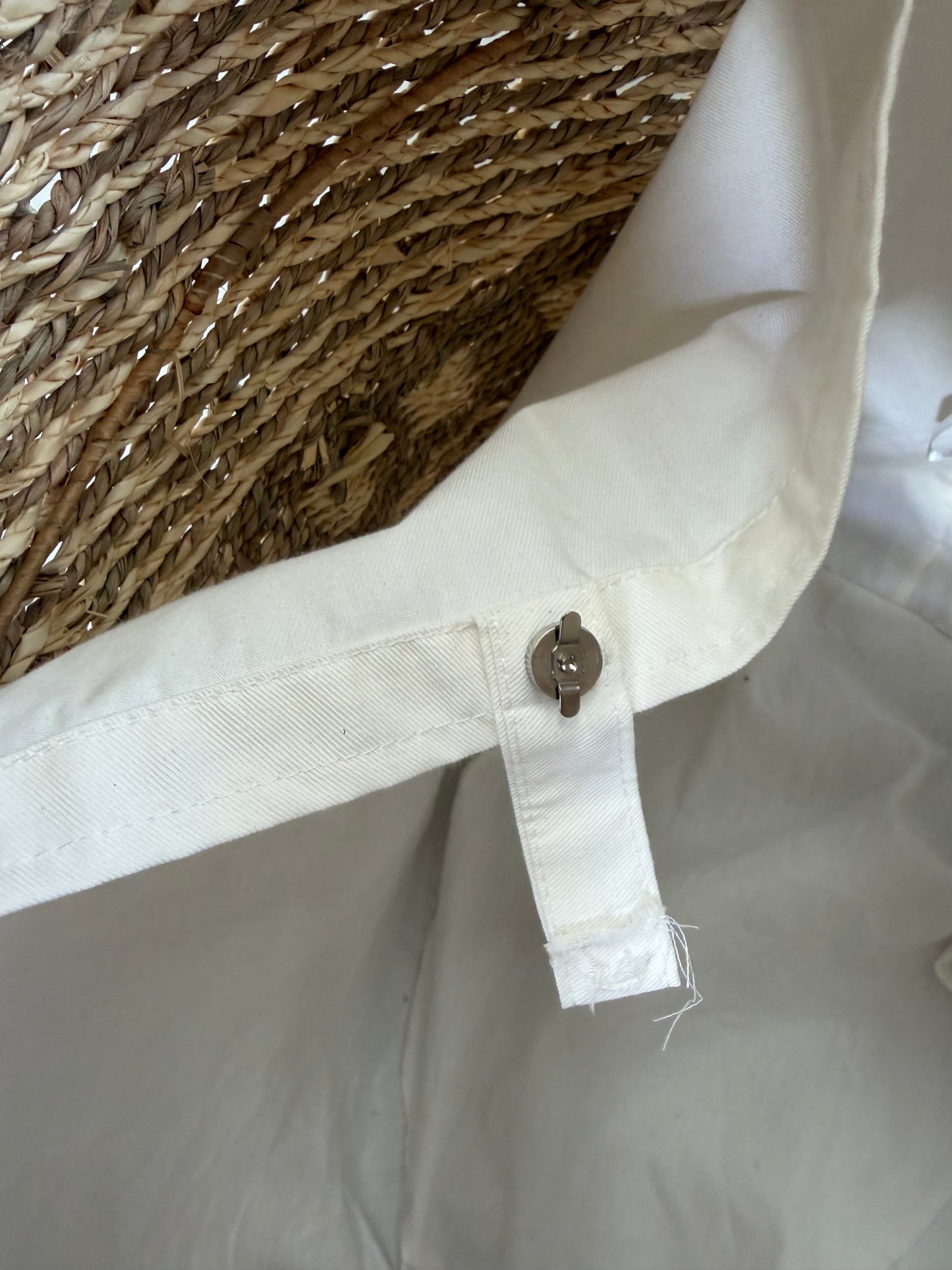 John Lewis Woven Seagrass Oval Laundry Basket, Natural