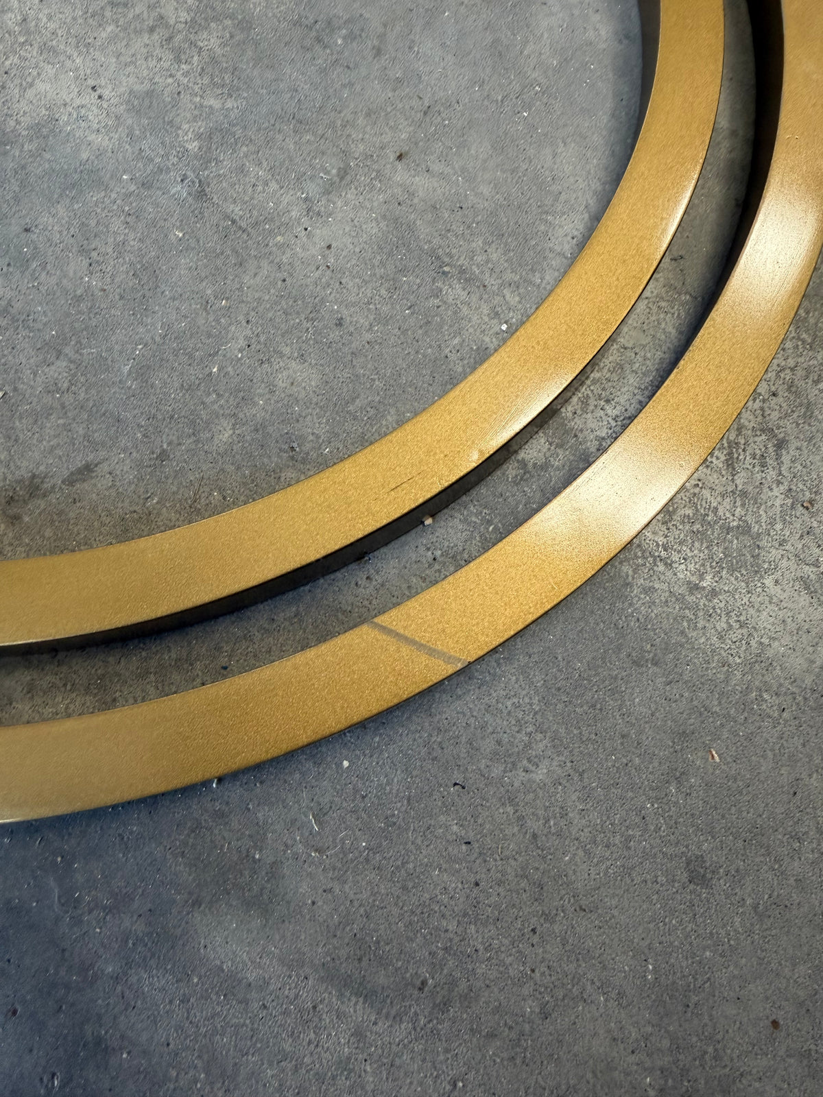 nkuku Nakuru Round Nesting Side Tables, Set of 2, Brass