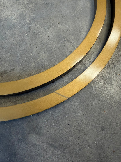 nkuku Nakuru Round Nesting Side Tables, Set of 2, Brass